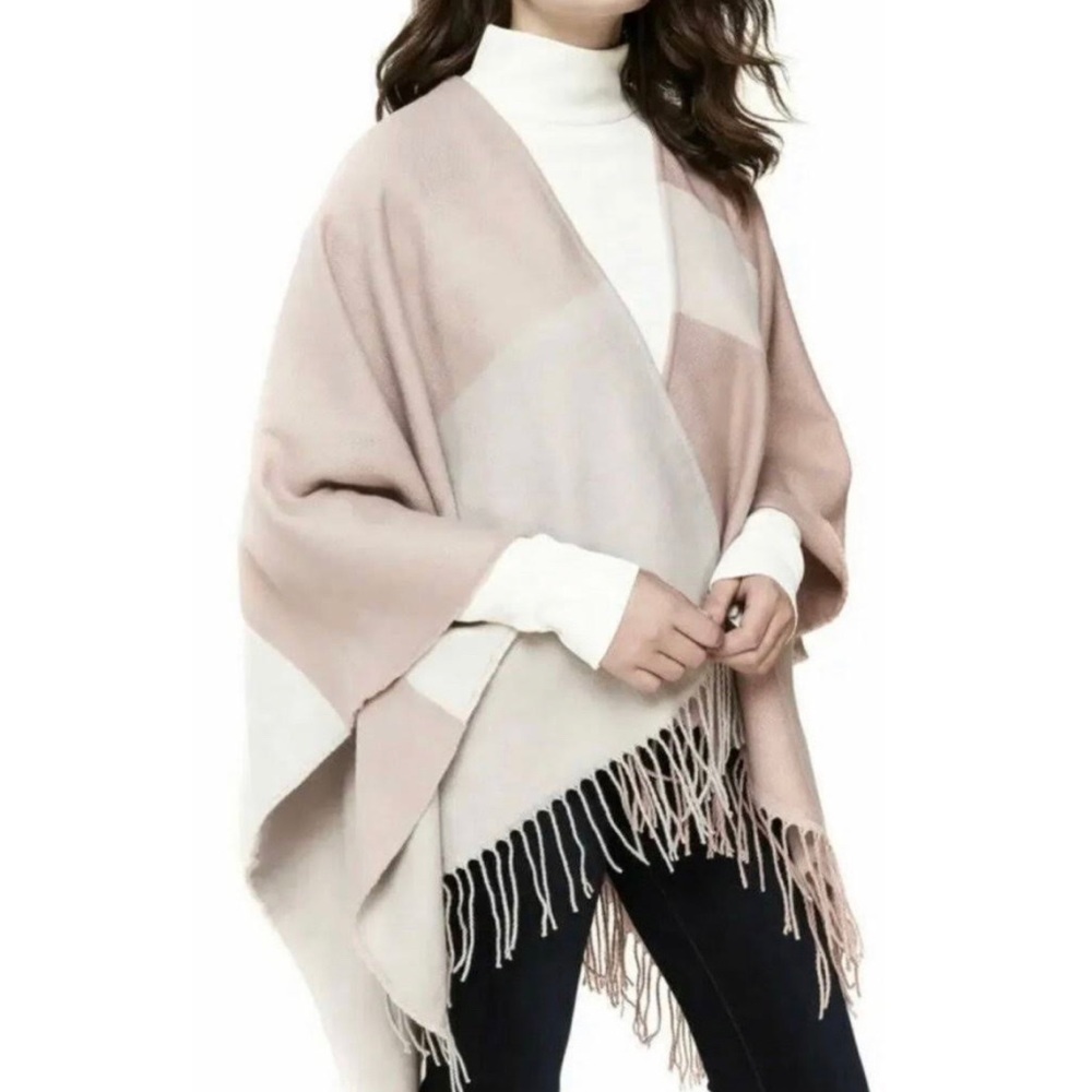 SOIA & KYO Poncho Woven Scarfigan NWOT